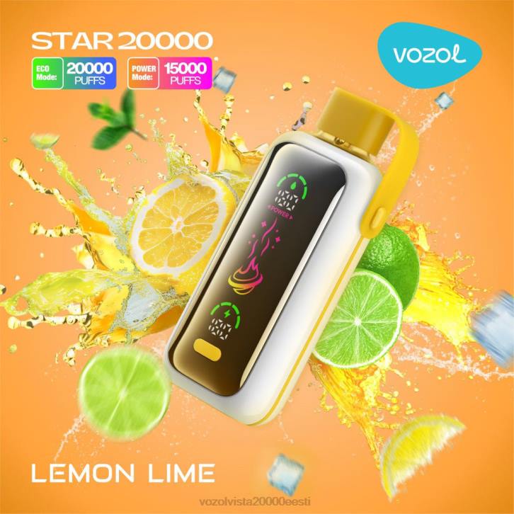 VOZOL STAR 20 000 8B8811 sidruni laim Vozol Vape Price