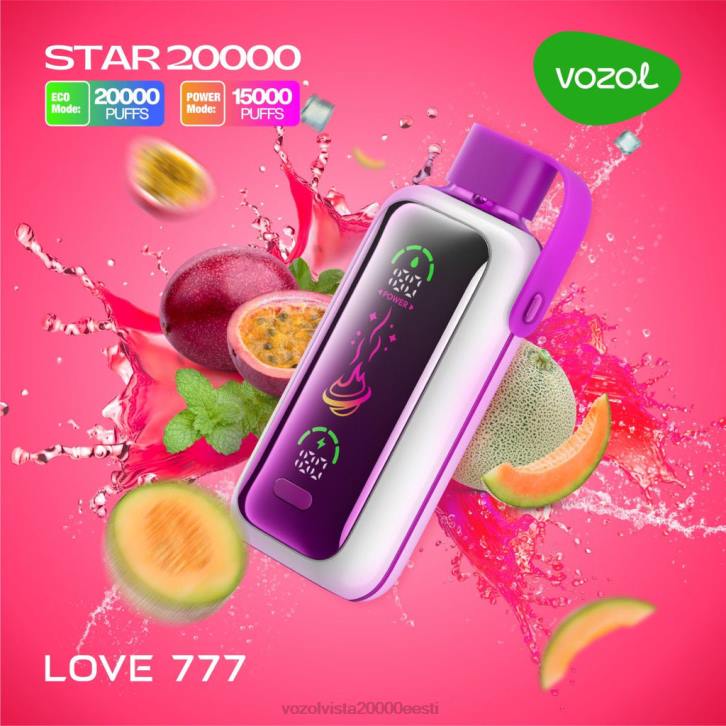VOZOL STAR 20 000 8B8812 armastus 777 Vozol Vape Refill