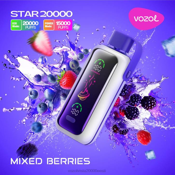 VOZOL STAR 20 000 8B8814 segatud marjad Vozol Vape Order