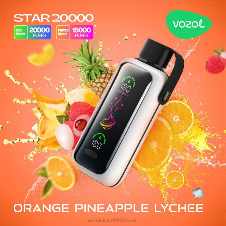 VOZOL STAR 20 000 8B8815 oranž ananassi litši Vozol Eesti
