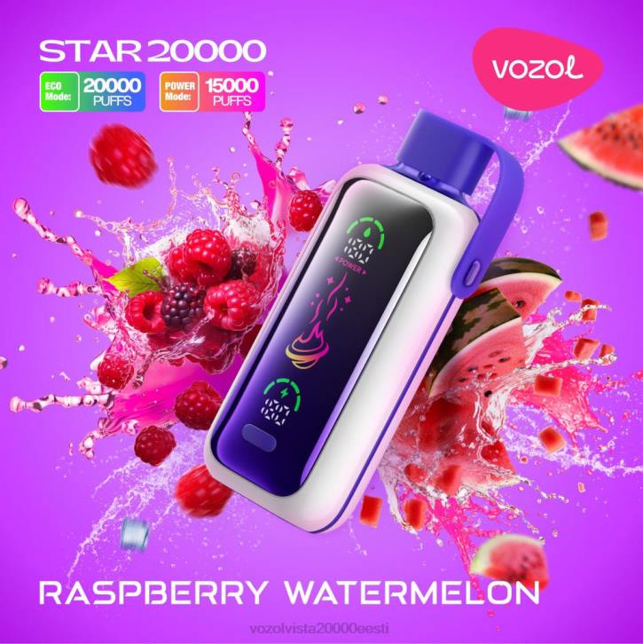 VOZOL STAR 20 000 8B8819 vaarikas arbuus Vozol Vape Refill