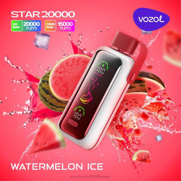 VOZOL STAR 20 000 8B883 arbuusi jää Vozol Vape Eesti