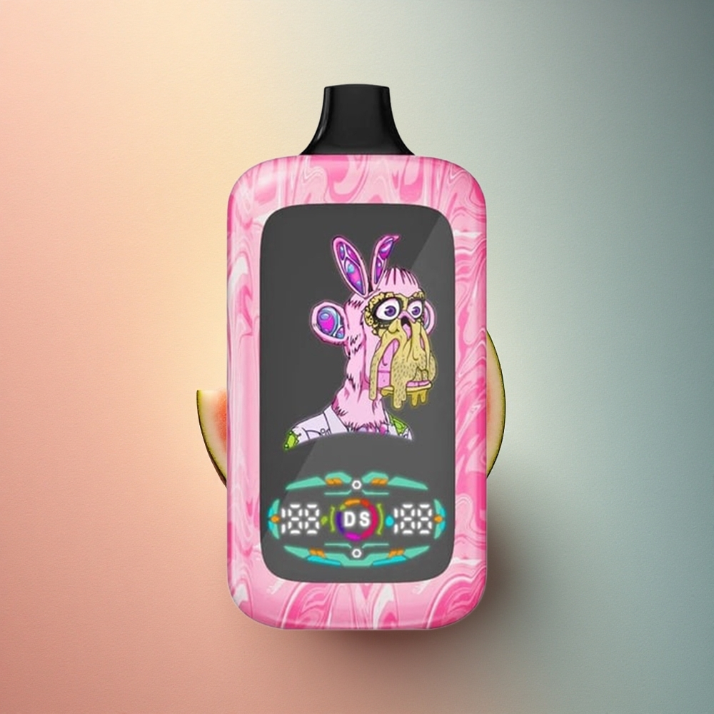 Fumot Digital Monkey 20000/40000 Puffs Maasika-Arbuusi Kahekordse Mähisega 850 mAh Tüüp-C