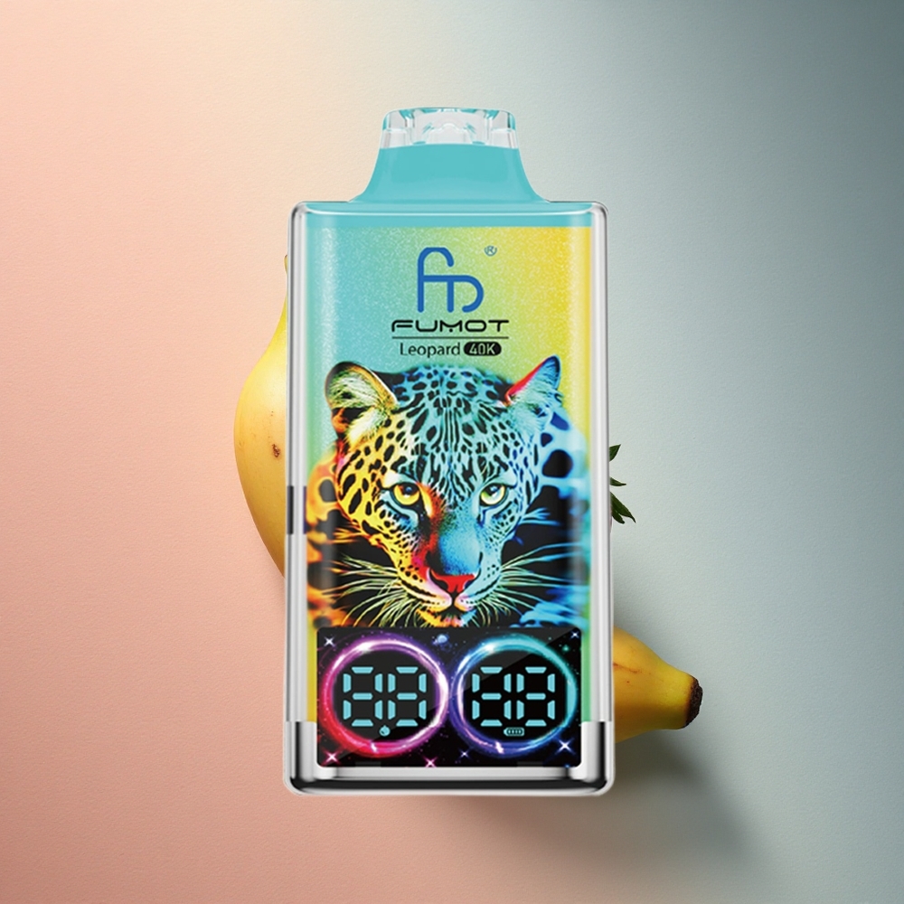 Fumot Leopard 40K Puffs Maasika-Banaani 5% Nikotiini 700mAh Topeltvõrk