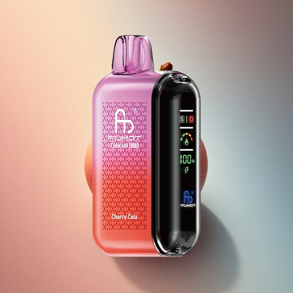 Fumot Tornado 20000 Puffs Kirsi-koola Dual Mesh Patarei 850mAh