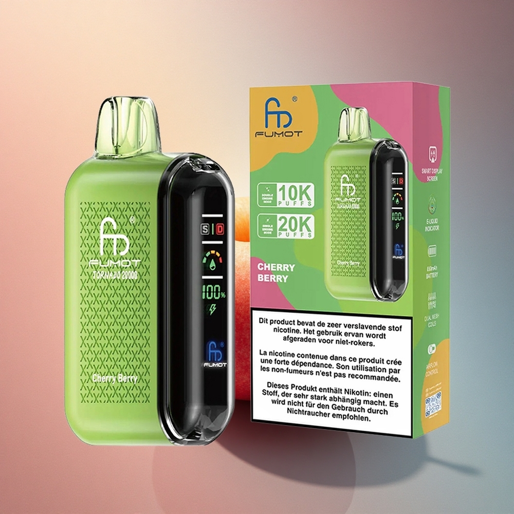 Fumot Tornado 20000 Puffs Kirss-Marja Dual Mesh 850mAh