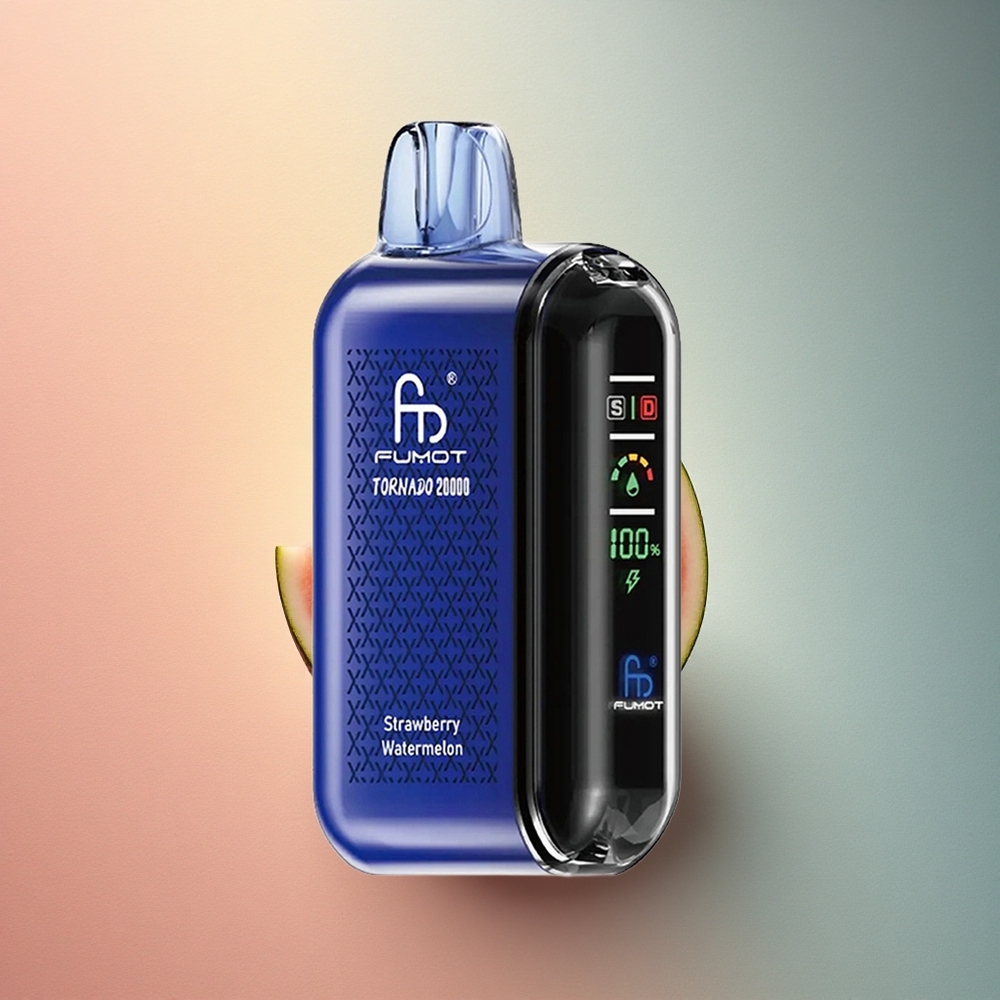 Fumot Tornado 20000 Puffs Maasika-Arbuusi Dual Mesh Coil 850mAh 2% nikotiini