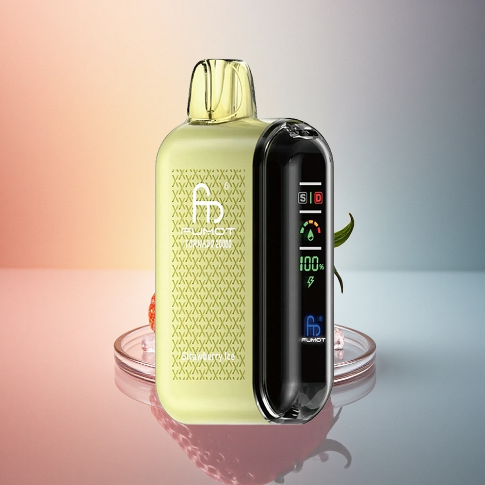 Fumot Tornado 20000 Puffs Maasikajäätis Dual Mesh Coil 20ml 850mAh