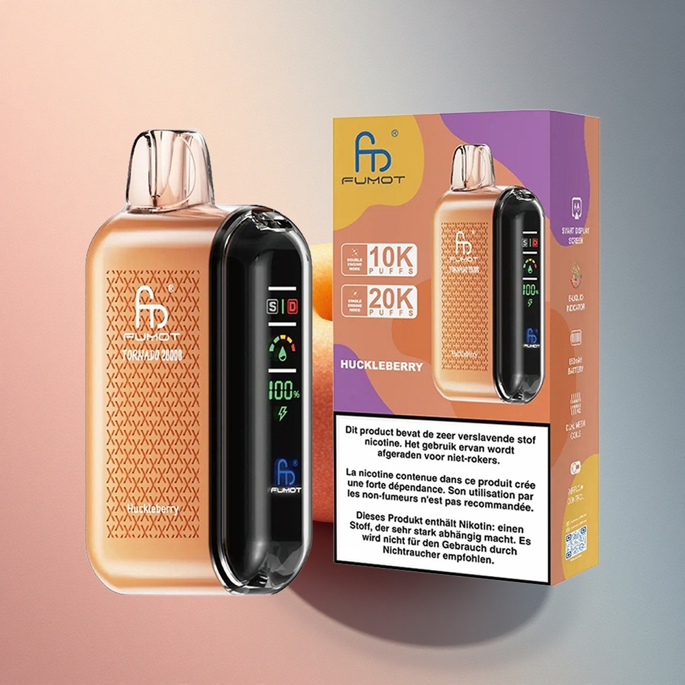 Fumot Tornado 20000 Puffs Mustikas Dual Mesh Coil 850mAh