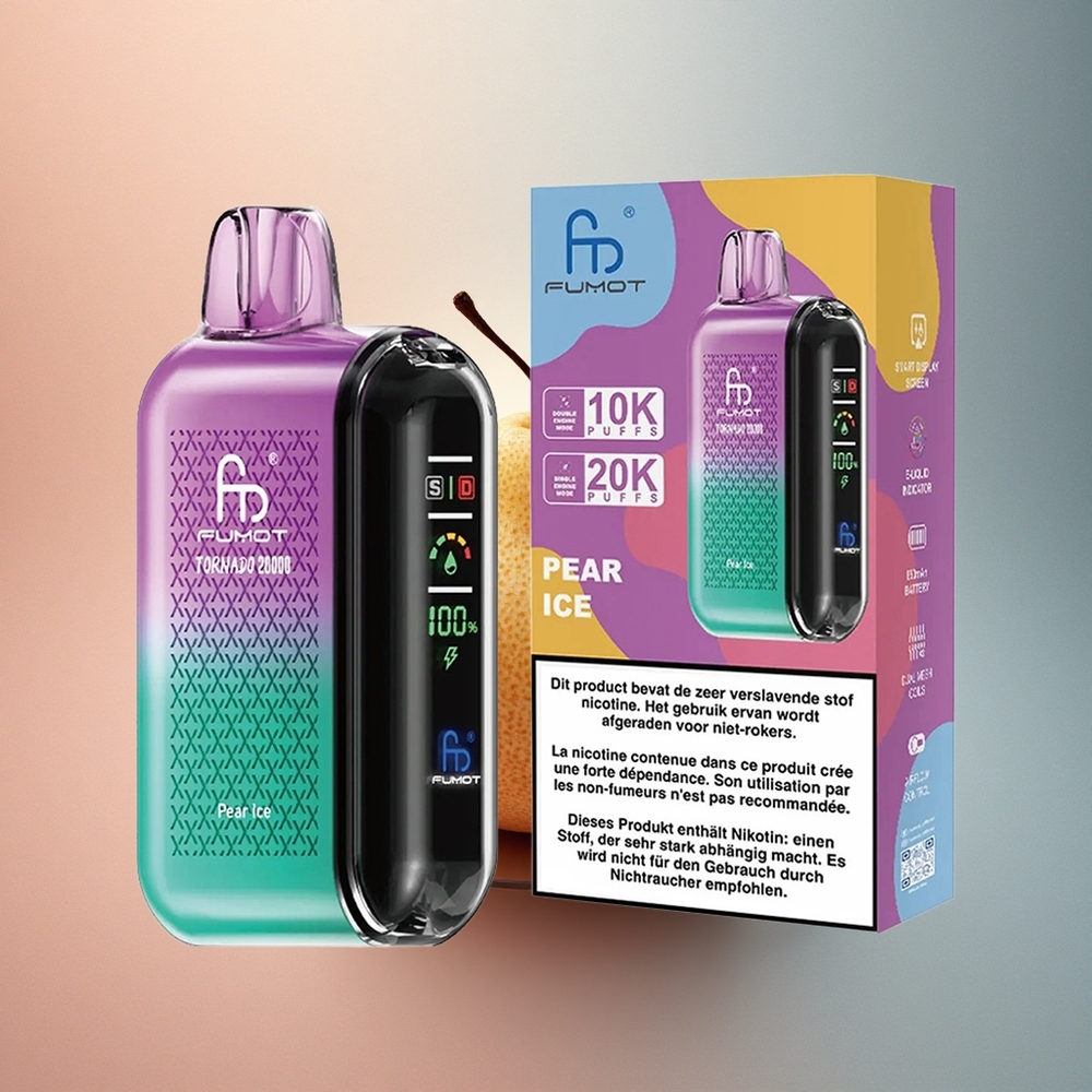 Fumot Tornado 20000 Puffs Pirnijää Dual Mesh 20ml 850mAh