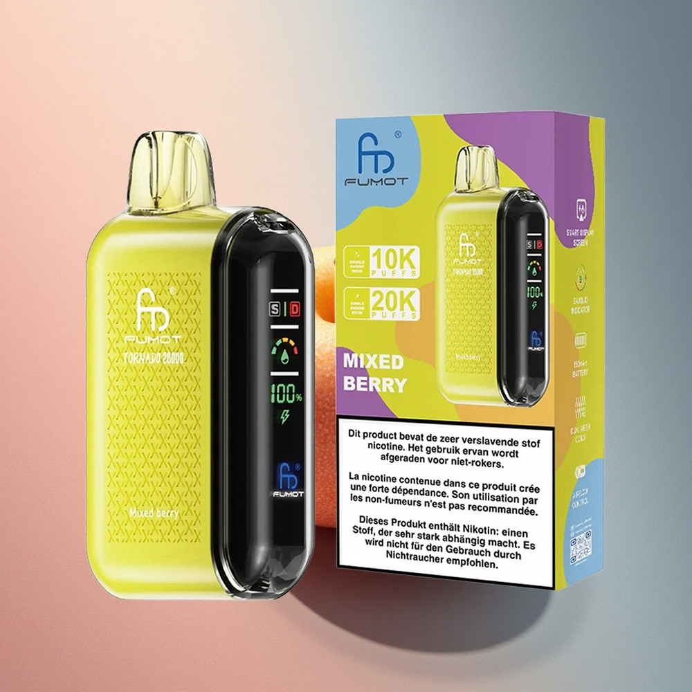 Fumot Tornado 20000 Puffs Segamari 850mAh Kahekordse Võrkkudega