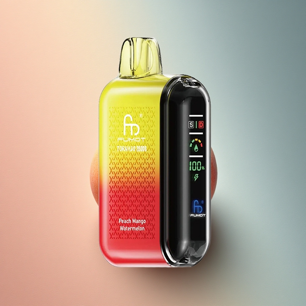 Fumot Tornado 20000 Puffs Virsik-Mango-Arbuus Dual Mesh Coil 850mAh