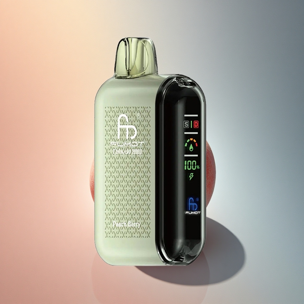 Fumot Tornado 20000 Puffs Virsik-Marjaakud Dual Mesh Coil 850mAh