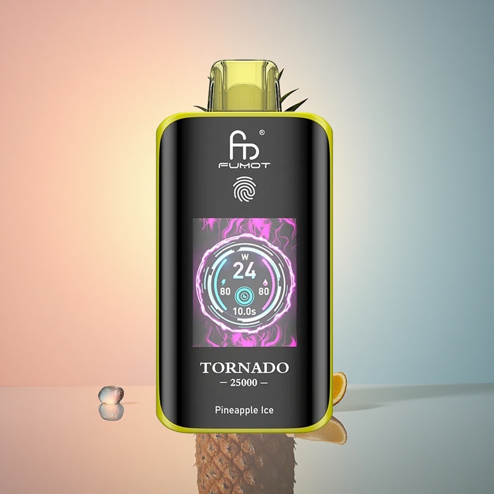 Fumot Tornado 25000 Puffs Ananass Jää 700mAh 20ml 5% nikotiini