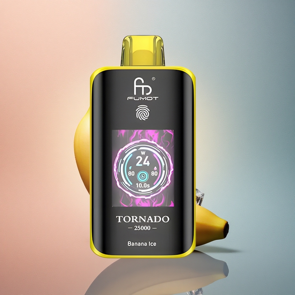 Fumot Tornado 25000 Puffs Banaanijää 700mAh 20ml Nikotiinitugevus