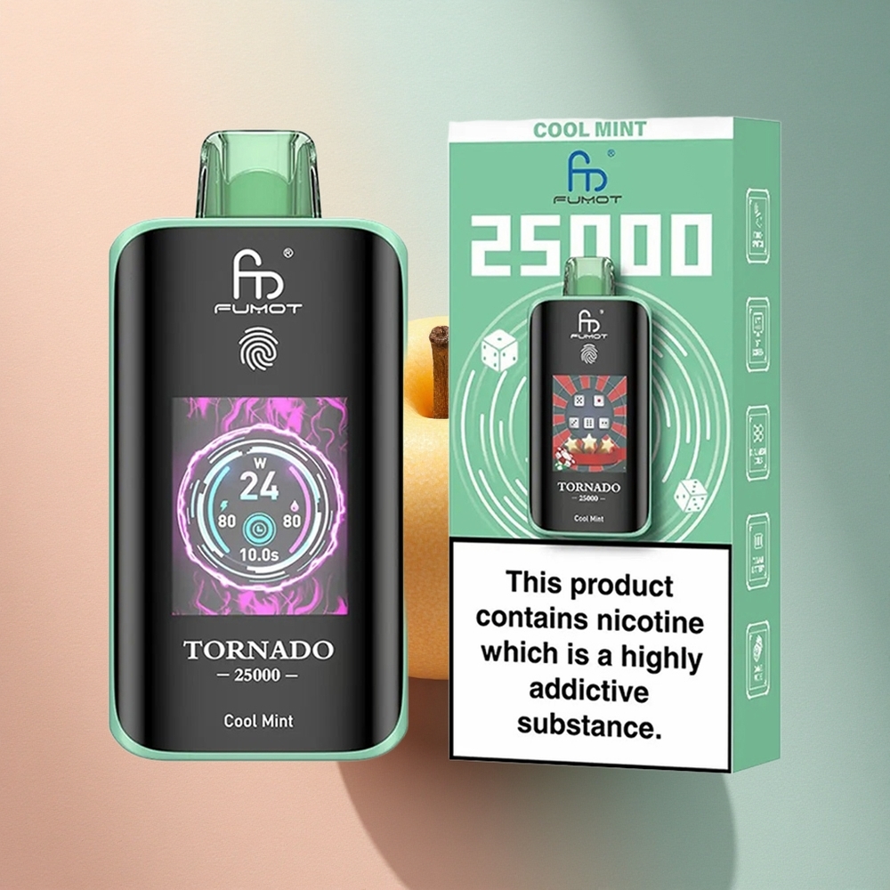Fumot Tornado 25000 Puffs Jahe Mint 700mAh 20ml Nikotiin