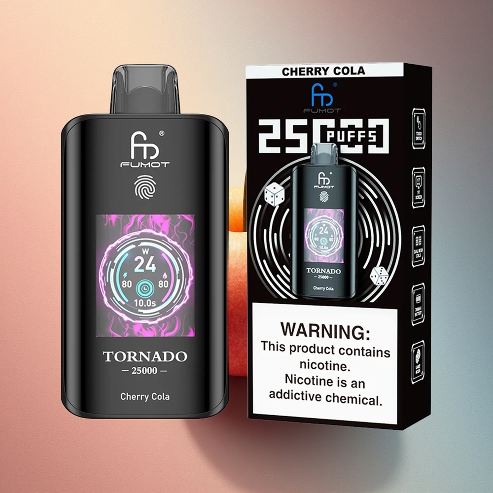 Fumot Tornado 25000 Puffs Kirsi-koola 700mAh 20ml Nikotiin