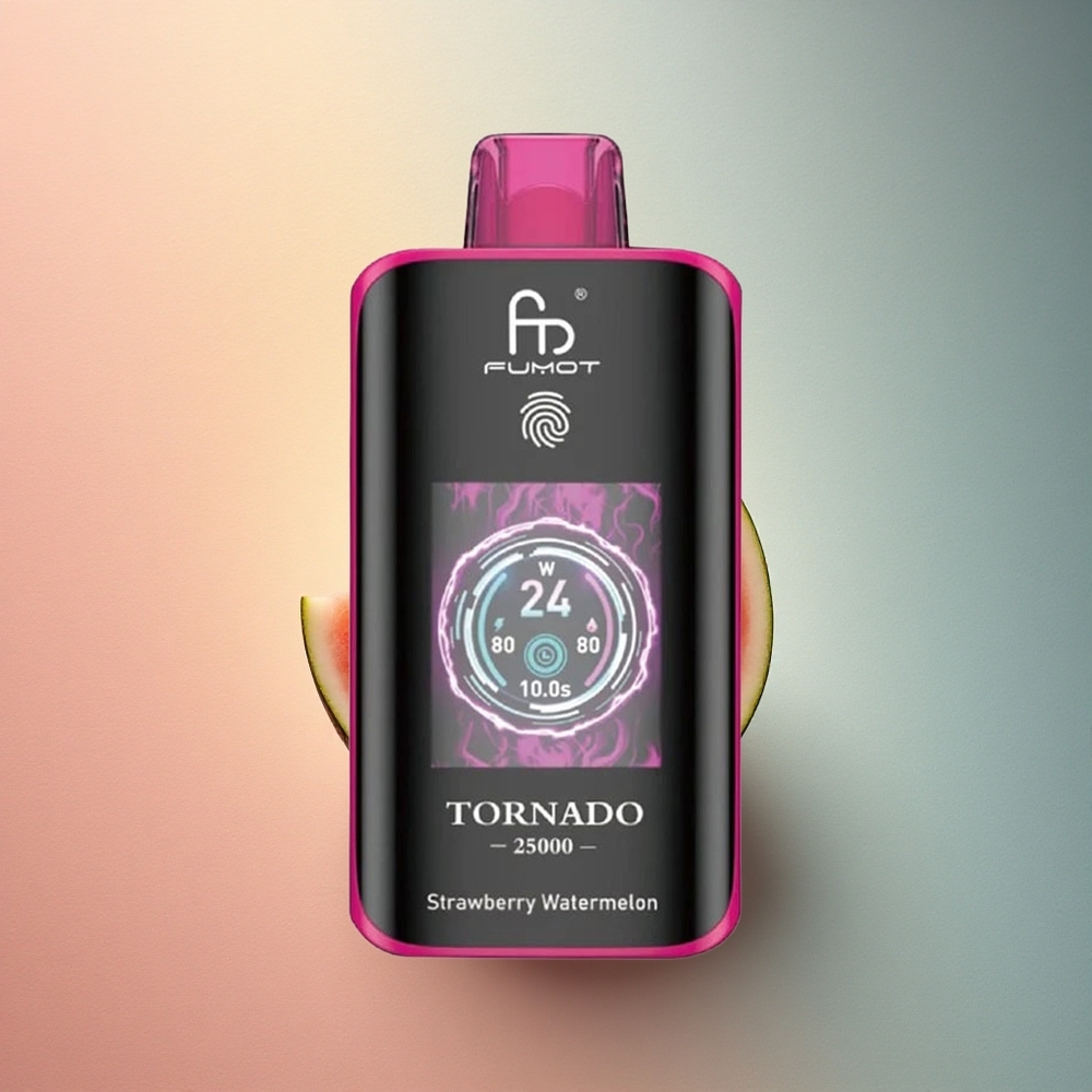 Fumot Tornado 25000 Puffs Maasik-Arbuus 20ml Nikotiiniga 700mAh Akuga