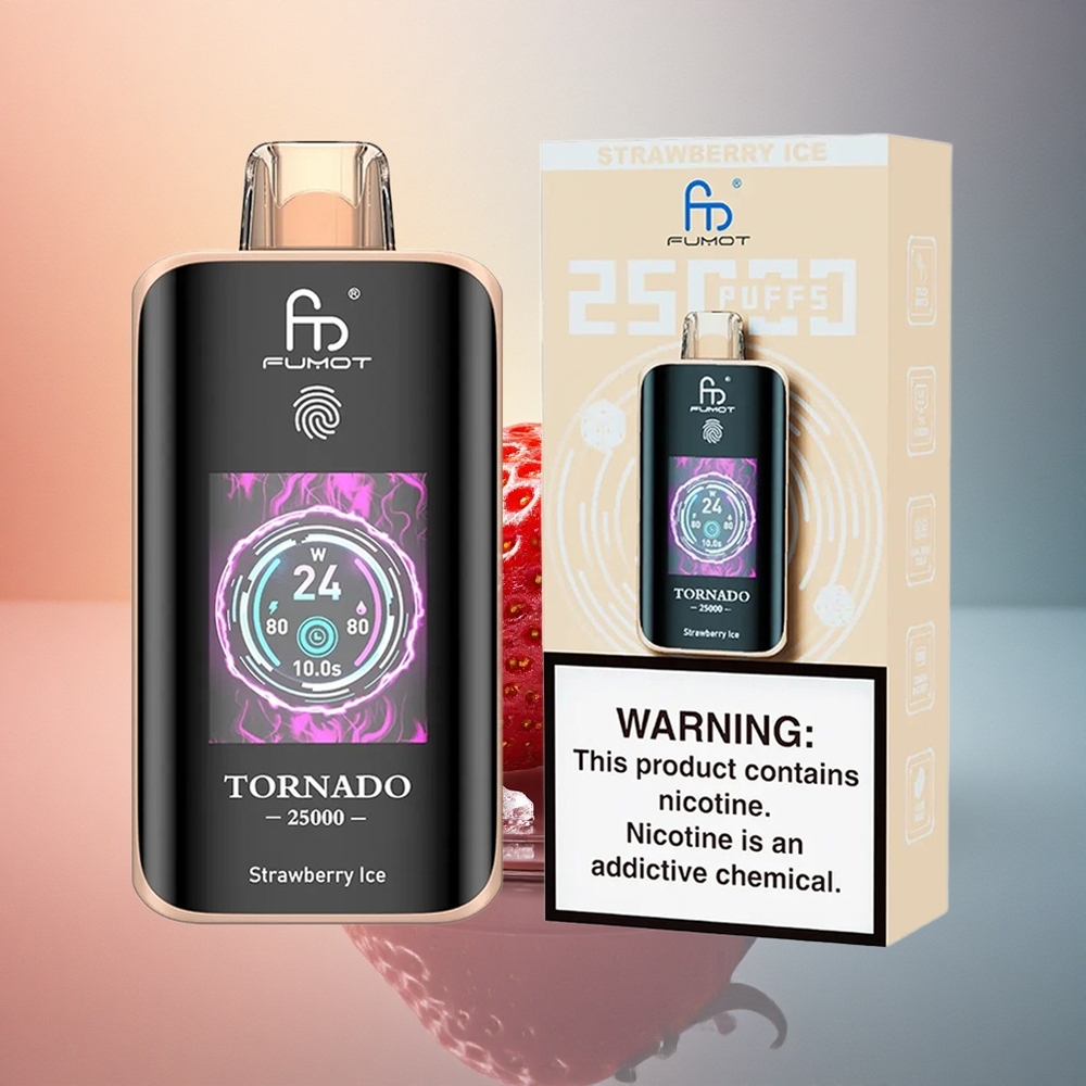 Fumot Tornado 25000 Puffs Maasikajäätis 700mAh 20ml 5% nikotiini