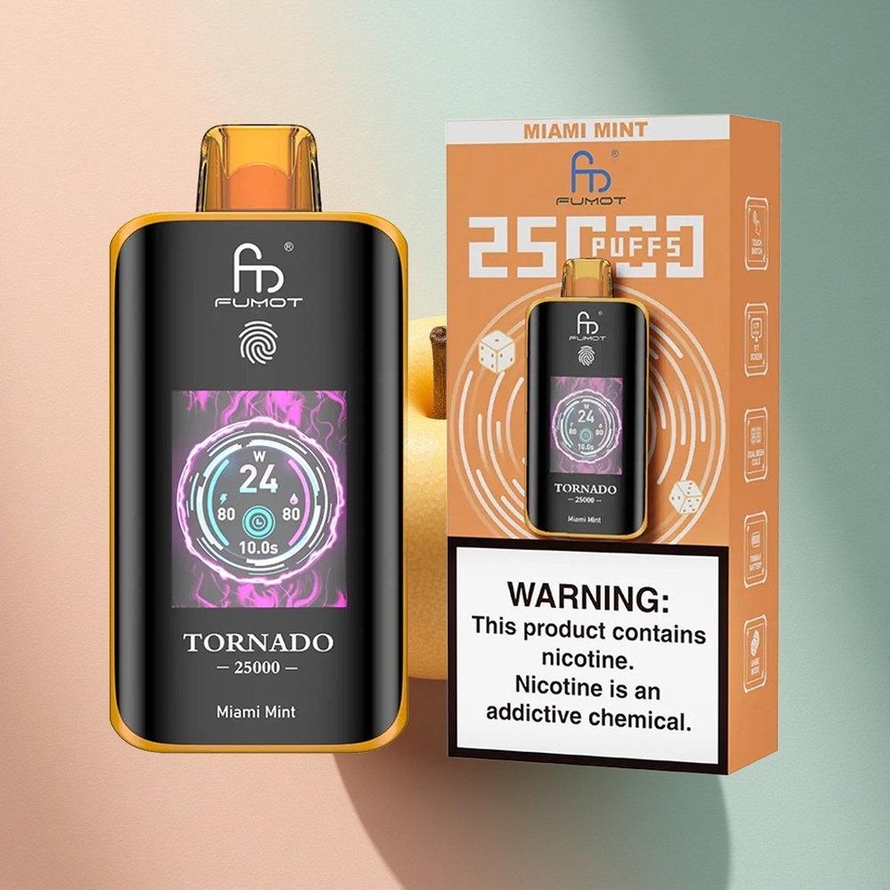 Fumot Tornado 25000 Puffs Tallinna Mint 700mAh 20ml Nikotiin