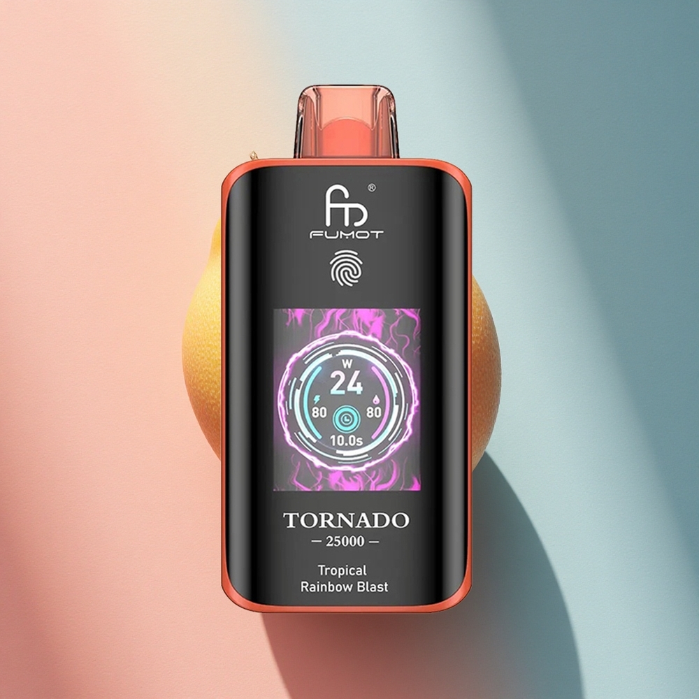 Fumot Tornado 25000 Puffs Troopiline Vikerkaar Puhang 700mAh 20ml 0/2%/3%/5% nikotiini