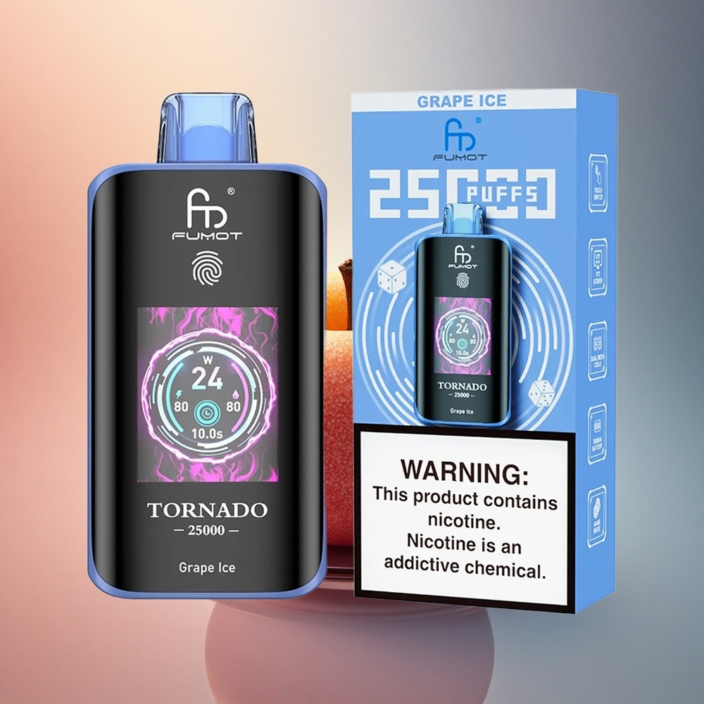 Fumot Tornado 25000 Puffs Viinamäe-Jää 700mAh 20ml Nikotiin