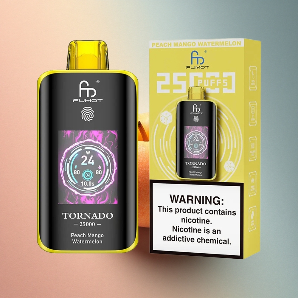 Fumot Tornado 25000 Puffs VirsiVesi-Piipris: 20ml E-vedelik, 700mAh, 0-5% Nikotiini