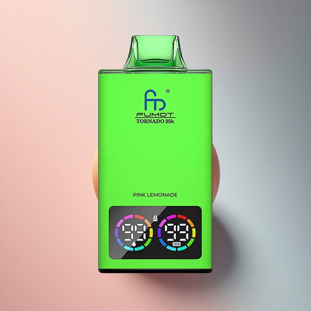 Fumot Tornado 35000 Puffs Roosa sidrunimahl Dual Mesh ja 700 mAh