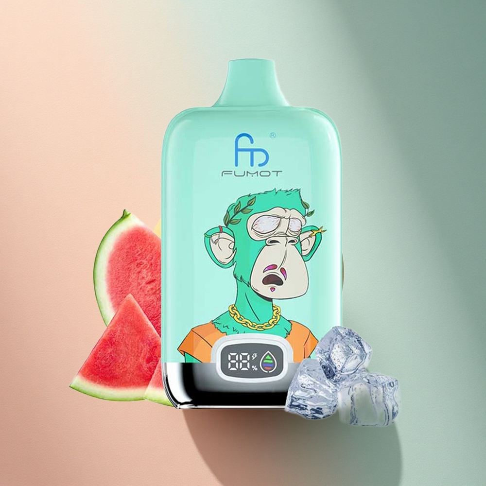 Fumot Tornado Digital Box 12000 Puffs Jahe Menta 20ml 550mAh