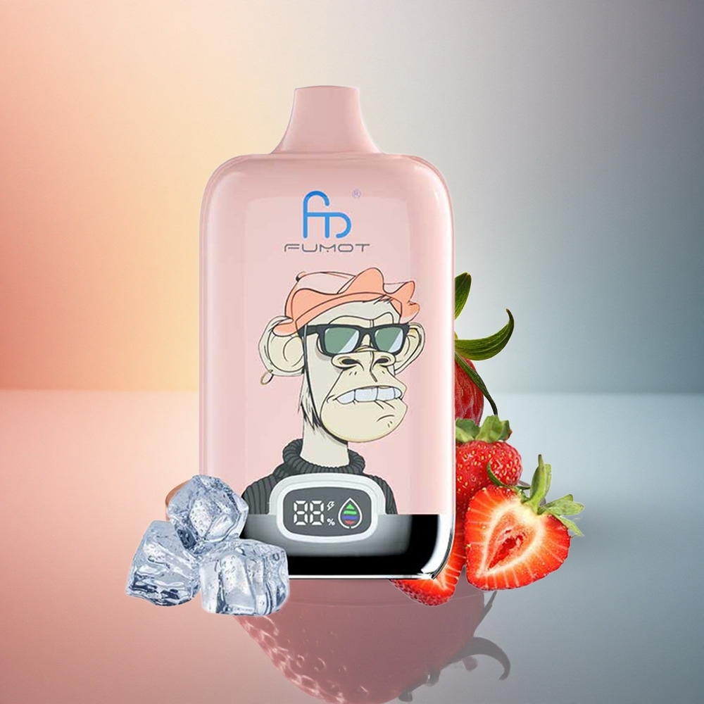 Fumot Tornado Digital Box 12000 Puffs Maasikajää 20ml 550mAh MTL