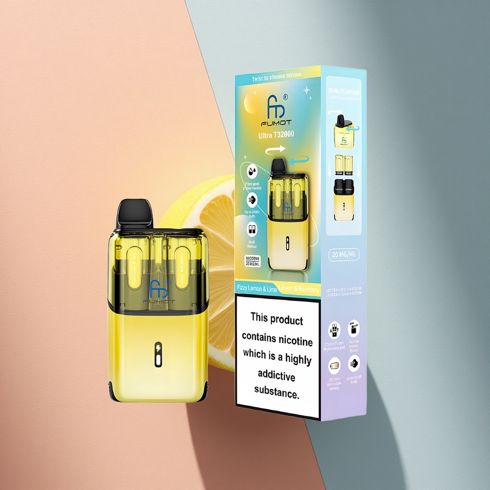 Fumot Ultra T32000 Puffs Gaseline Sidrun & Mustikas – 800mAh, 24ml, Nikotiin 20mg