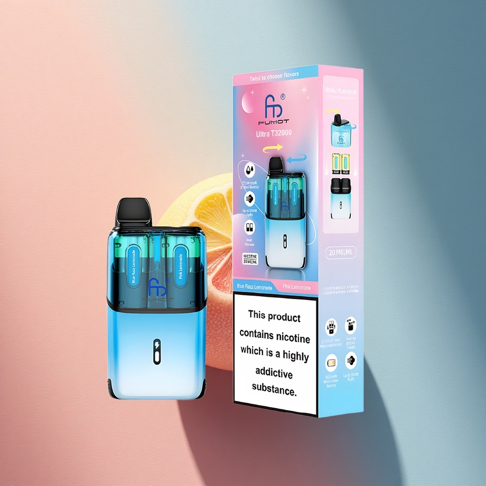 Fumot Ultra T32000 Puffs Sinine Vaarikas Limonaad - Roosa Limonaad 800mAh 24ml