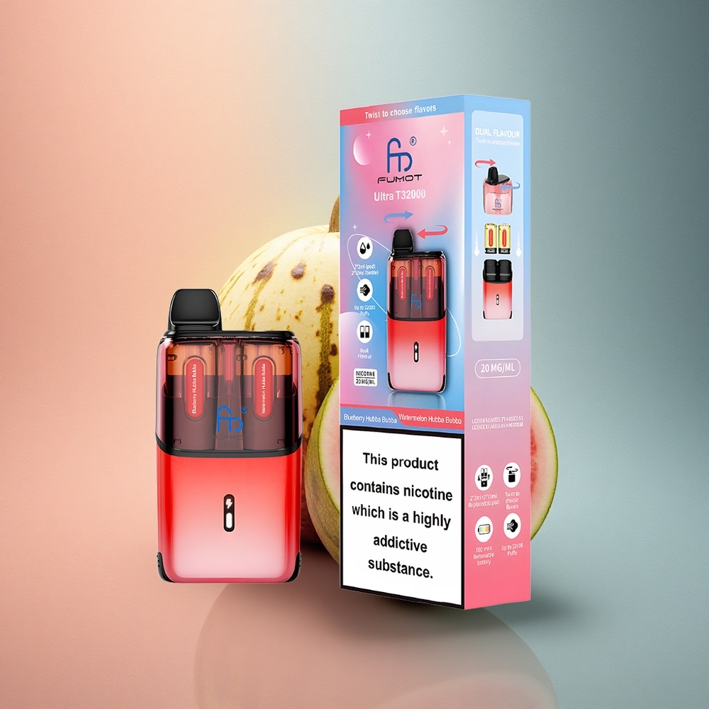 Fumot Ultra T32000 Puffs Vesimelon Hubba Bubba - 20mg nikotiini, 800mAh aku, 24ml vedelik