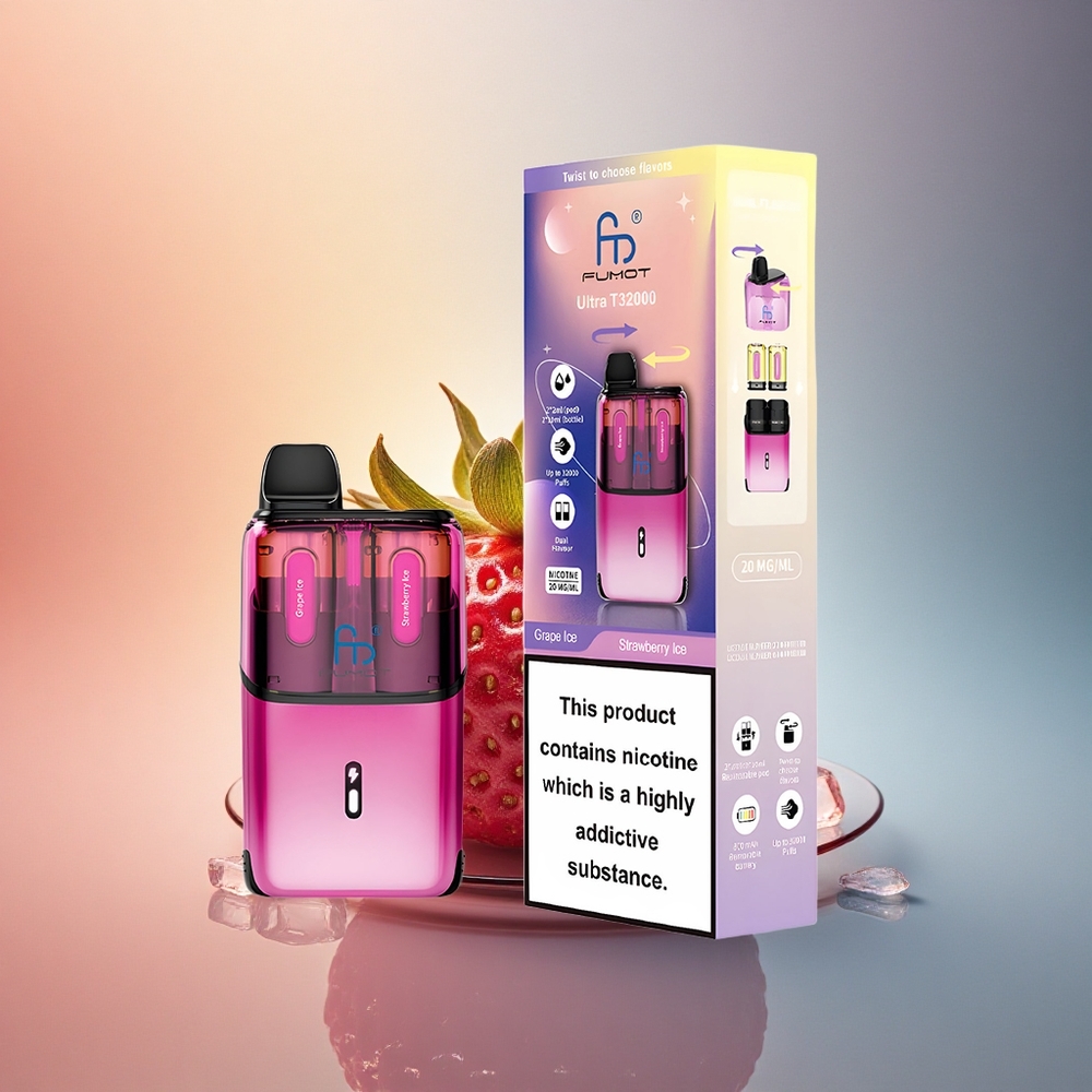 Fumot Ultra T32000 Puffs Viinamarja-Jahist Maasika-Jahis 800mAh 24ml