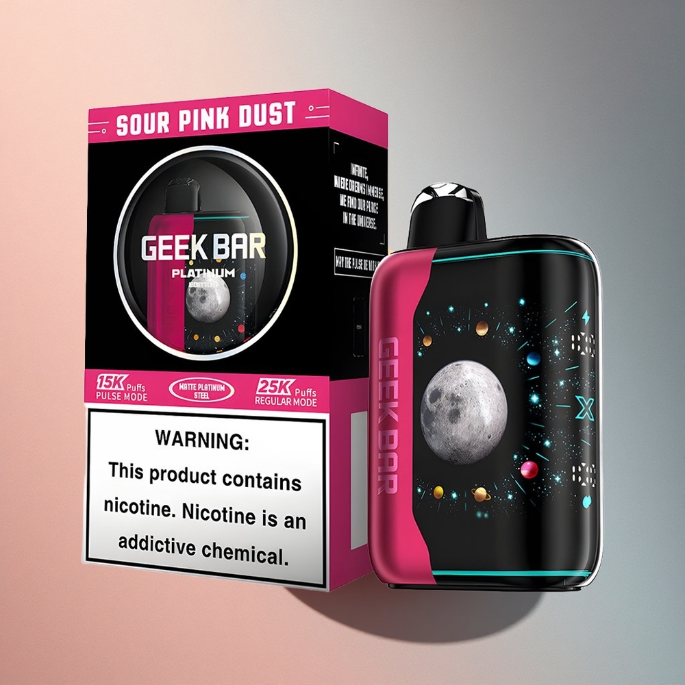 GEEK BAR Platinum Edition 25000 Puffs Hapu Roheline Tolm Plaatina Teras Kiire Laadimine 2% nikotiini