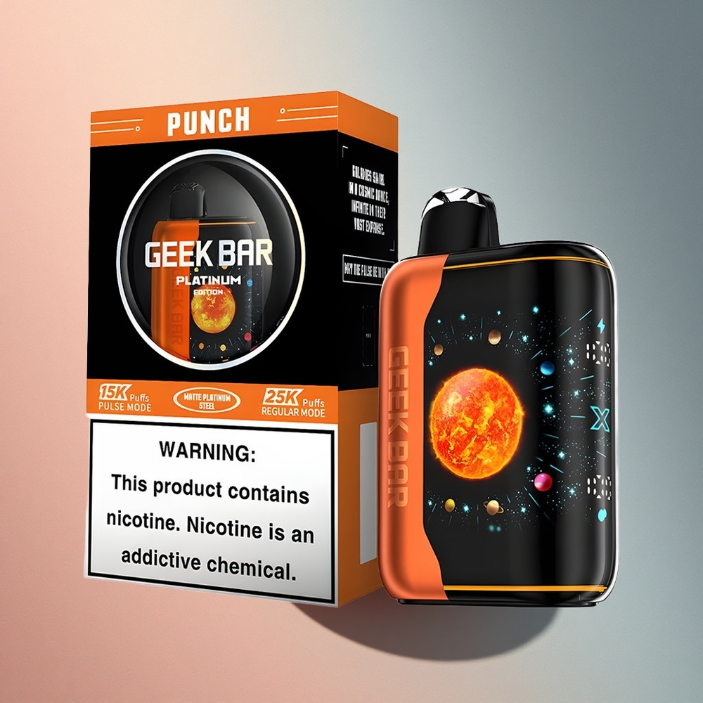 GEEK BAR Platinum Edition 25000 Puffs Punch Plaatina Teras 20mL nikotiin 2%