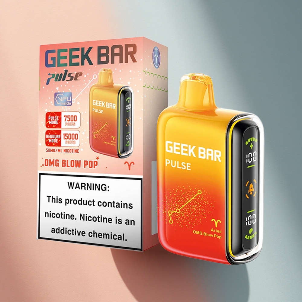 GEEK BAR Pulse 15000 Puffs Sodiaagiväljaanne 16ML Nikotiiniga 650mAh