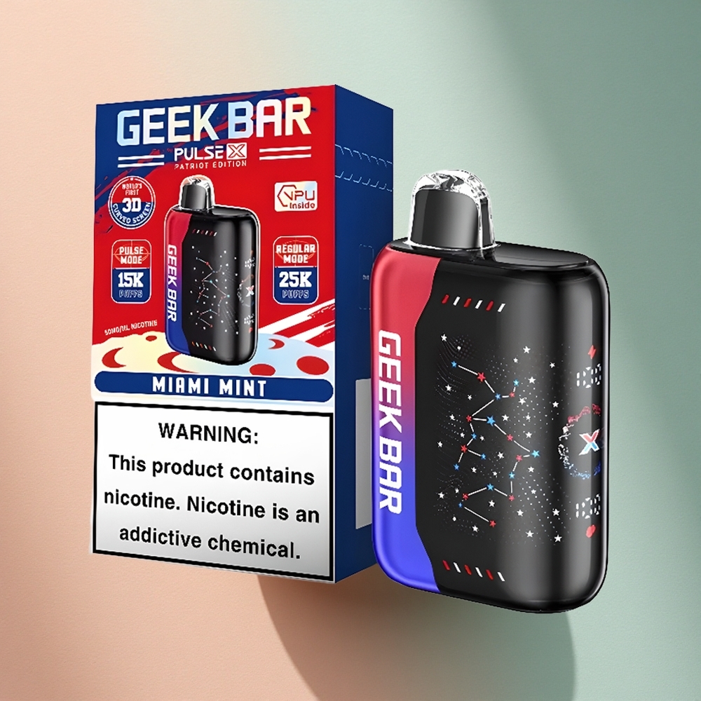 GEEK BAR Pulse X 25000 Puffs Patriidi Väljaanne Nikotiin 0-5% 18mL Kahekordne Võrk