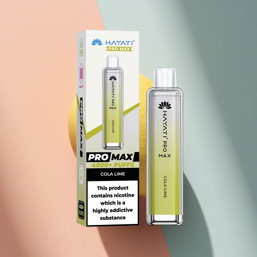Hayati Pro Max 4000 Puffs Cola Lime Dual Coil 1400mAh