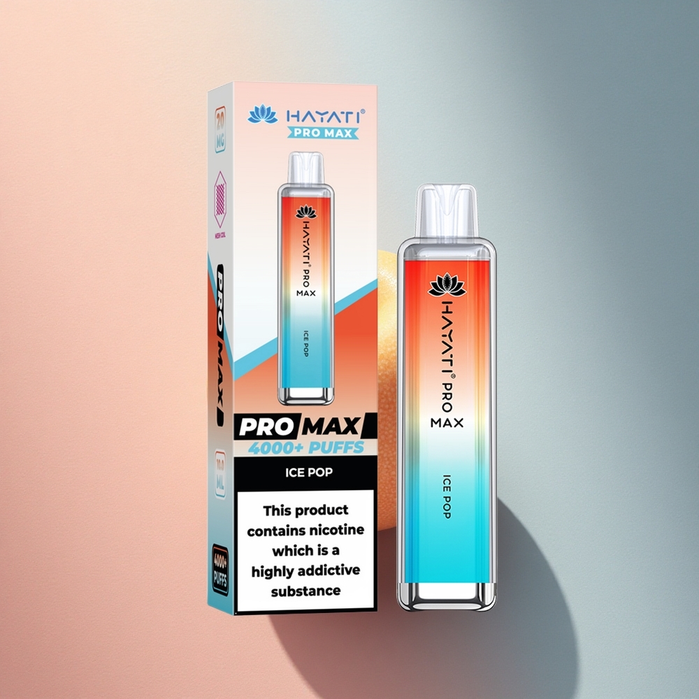 Hayati Pro Max 4000 Puffs Jääpurikas Dual Coil 1400mAh
