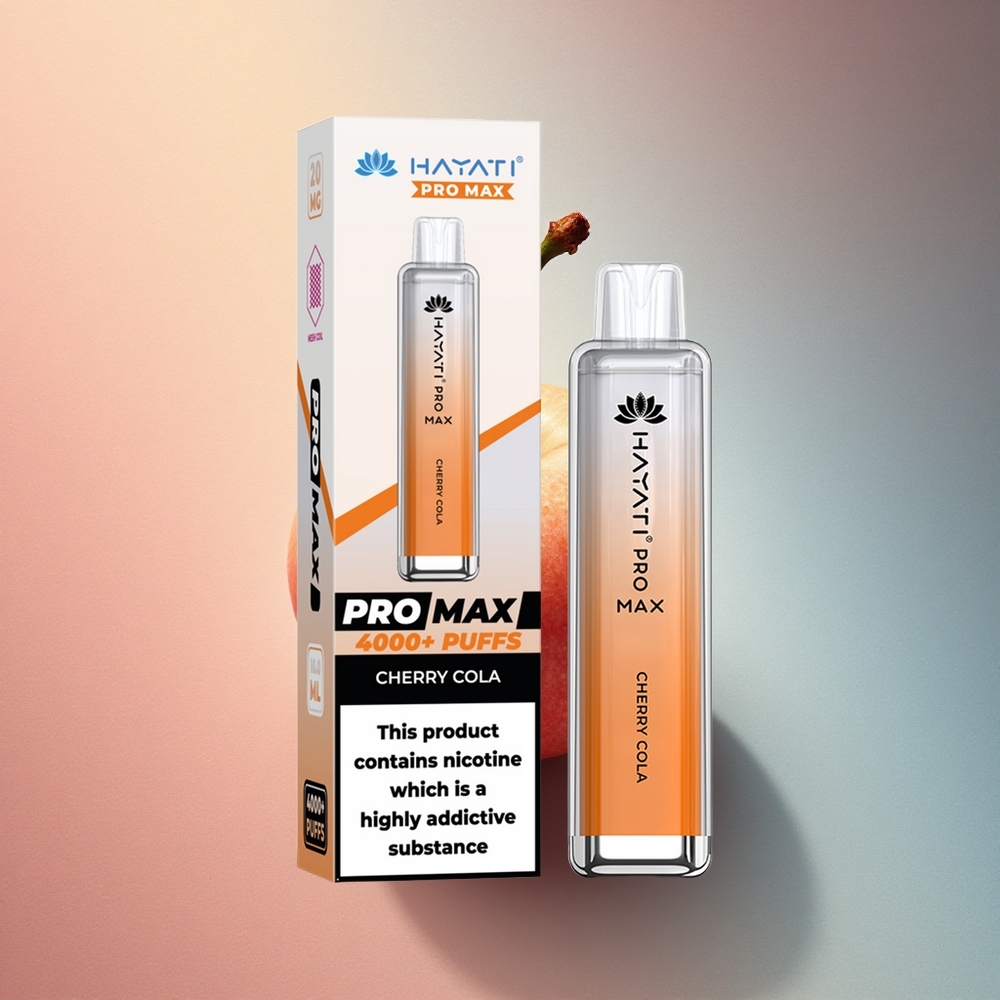 Hayati Pro Max 4000 Puffs Kirsi-Kola Dual Coil 1400mAh 2ml