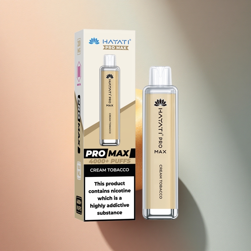 Hayati Pro Max 4000 Puffs Kreem Tubakas 1400mAh 2ml