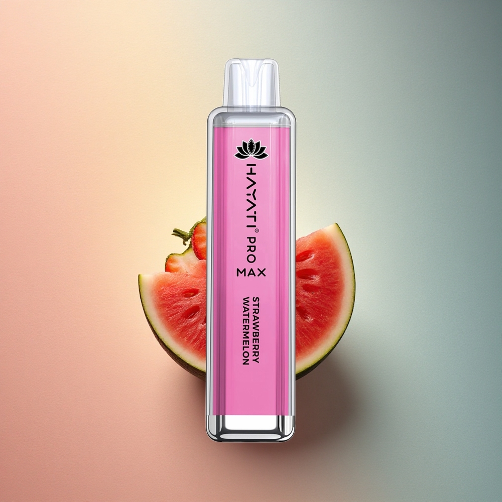 Hayati Pro Max 4000 Puffs Maasika-Arbuusi 1400mAh Akuga Vape 2ml Paak