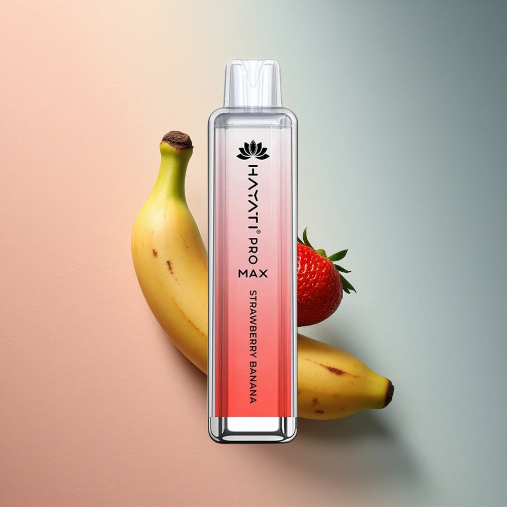 Hayati Pro Max 4000 Puffs Maasika-Banaani Dual Coil 1400mAh 2ml