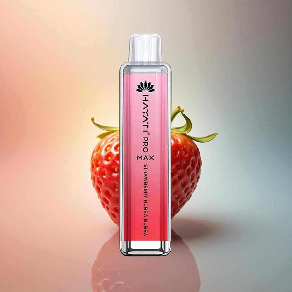 Hayati Pro Max 4000 Puffs Maasika Hubba Bubba Dual 1.1 Ohm Mesh Coil 1400mAh