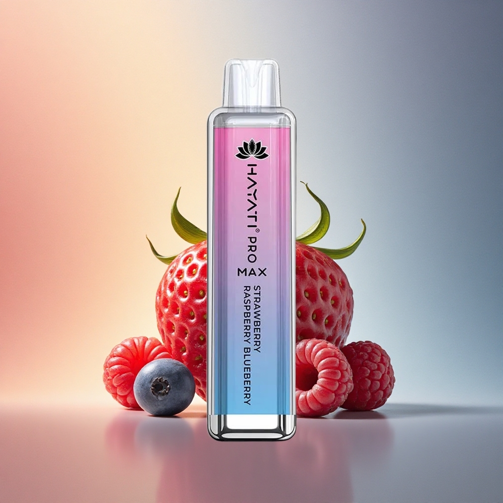 Hayati Pro Max 4000 Puffs Maasika Vaarikas Mustikas 1400mAh 2ml