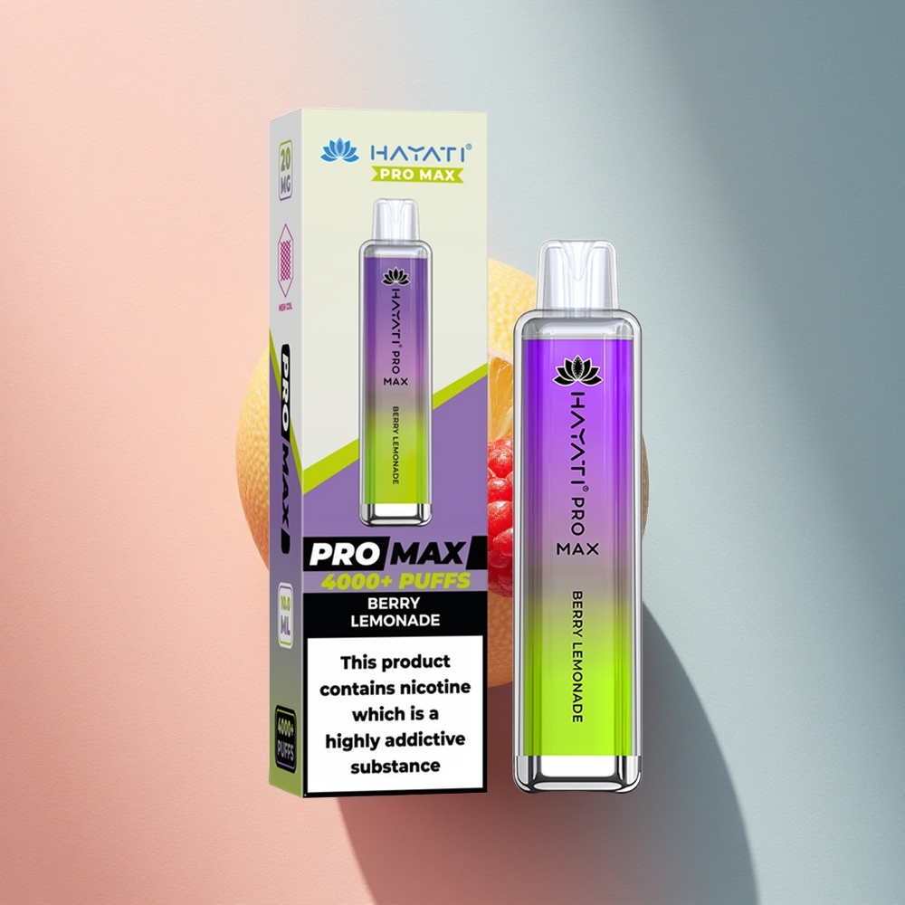 Hayati Pro Max 4000 Puffs Marjaline Sidrunimahl 5% nikotiini ja 1400mAh aku