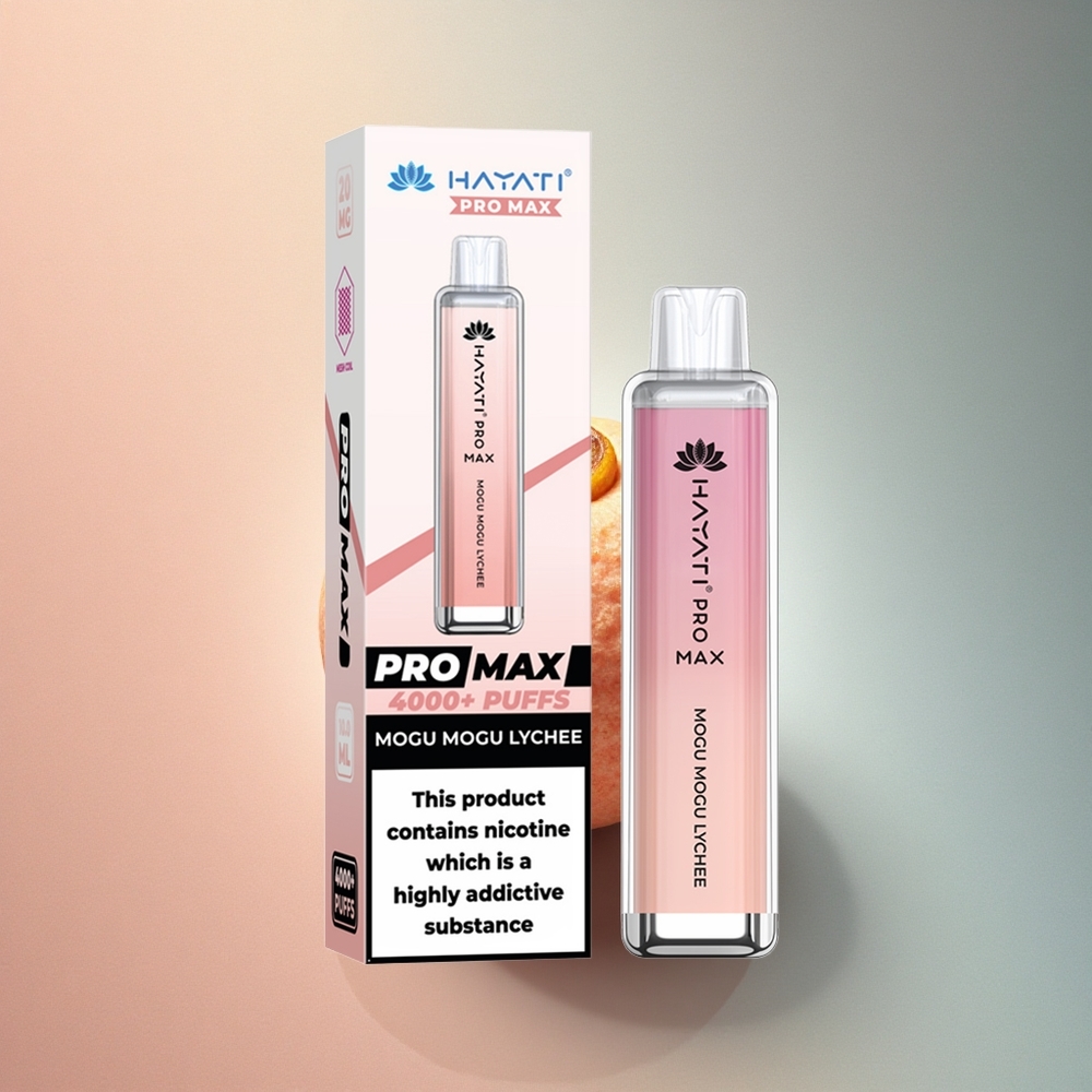 Hayati Pro Max 4000 Puffs Mogu Mogu Liitsi Dual Coil 1400mAh