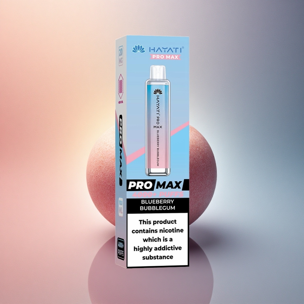 Hayati Pro Max 4000 Puffs Mustika Mahlapomm 2% Nikotiini 1400mAh