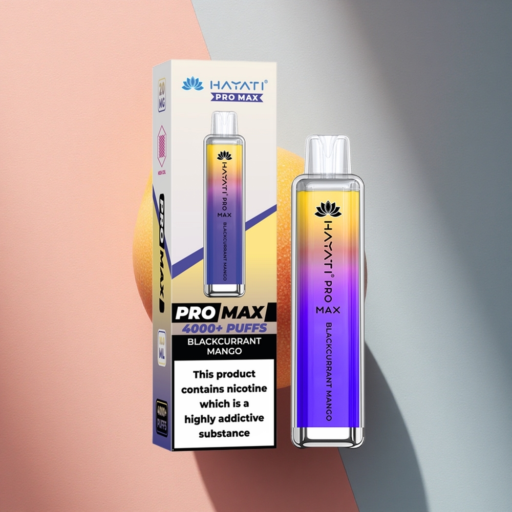Hayati Pro Max 4000 Puffs Mustika-Mangopuu Dual 1.1 Ohm 1400mAh 2ml